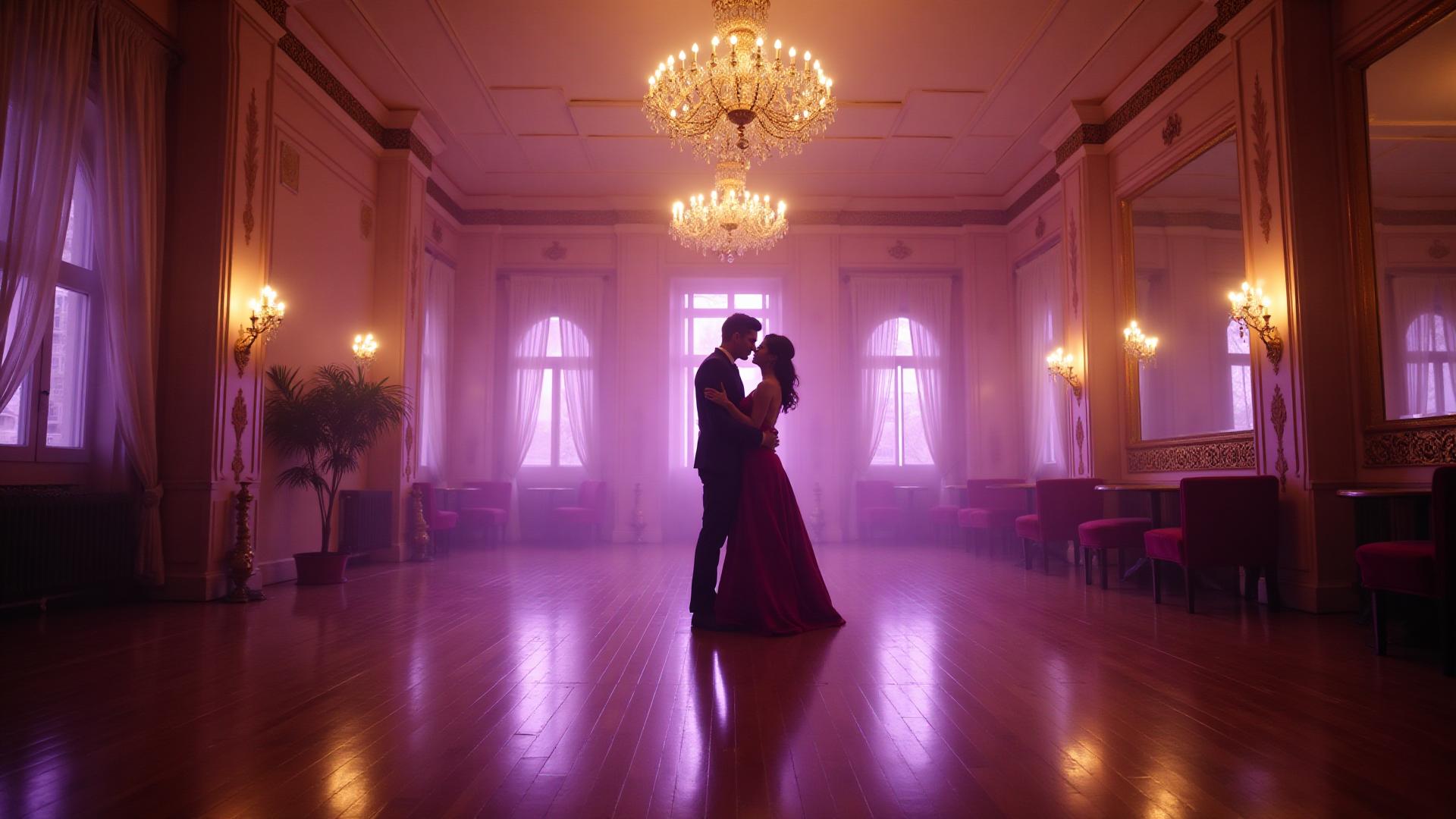 Elegant ballroom dance studio